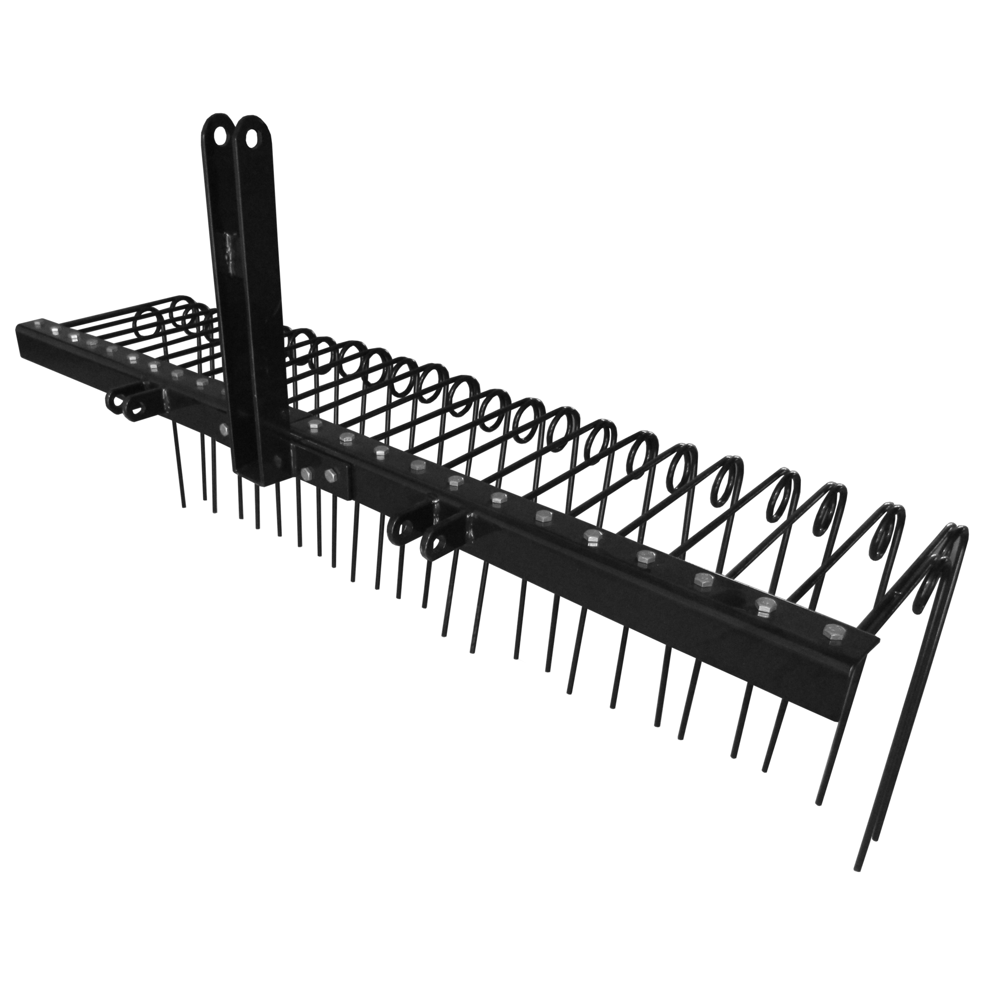 Field Tuff 3-Point Pine Straw Rake - 60in. Working Width, 26 Spring Steel Tines, Category 1, Model# FTF-60PSR3PT